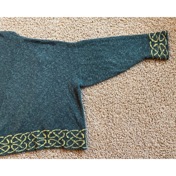 Bill Baber Pine Brora Jacket Open Cardigan Womens One Size Green Celtic Scotland - Picture 14 of 14